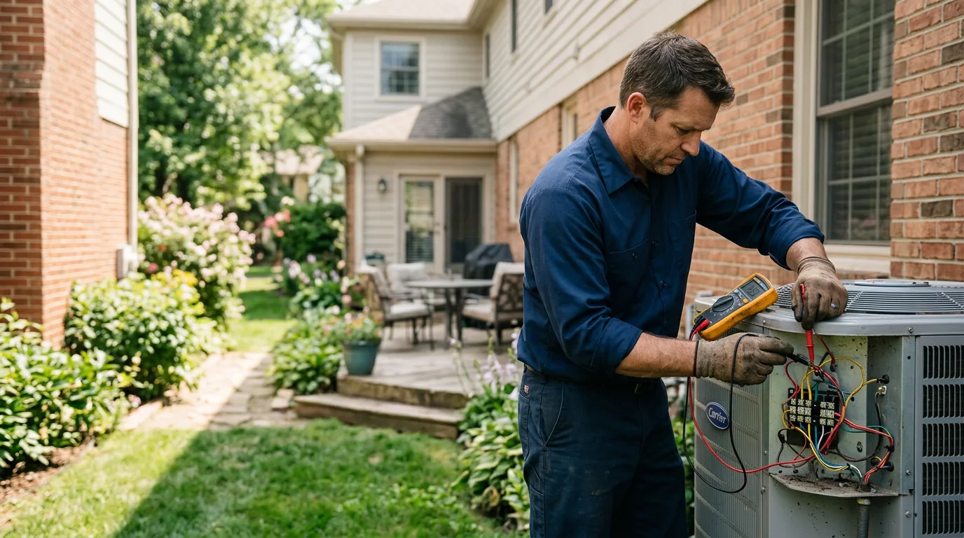 HVAC technician working near Parsippany, NJ
